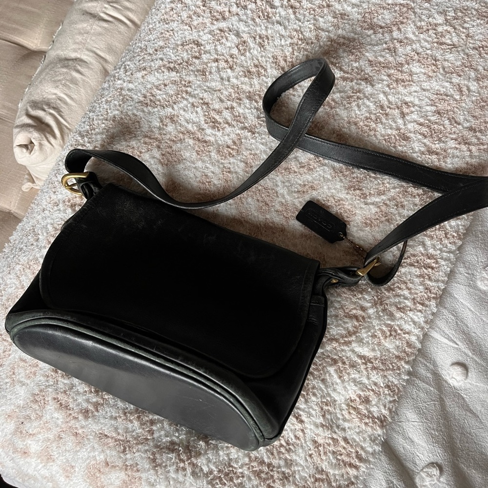 Coach vintage black side bag